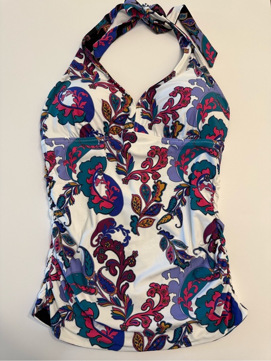 JOHNNY WAS Other - NEW JOHNNY WAS reversible halter ruched tankini in fatima Size Large